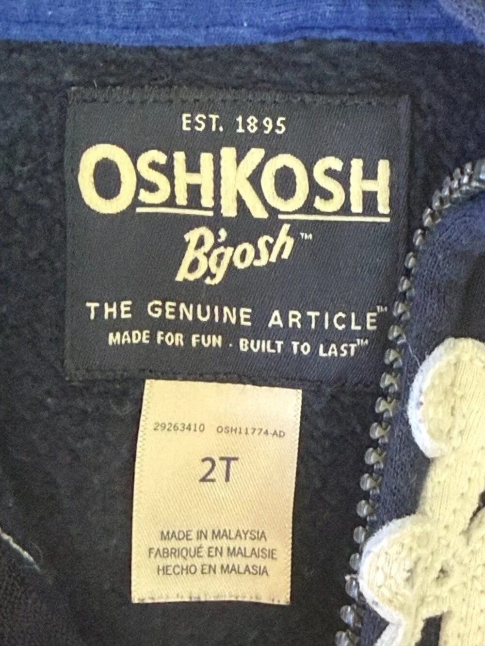 OshKosh B'Gosh Zip Up